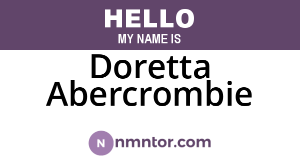 Doretta Abercrombie