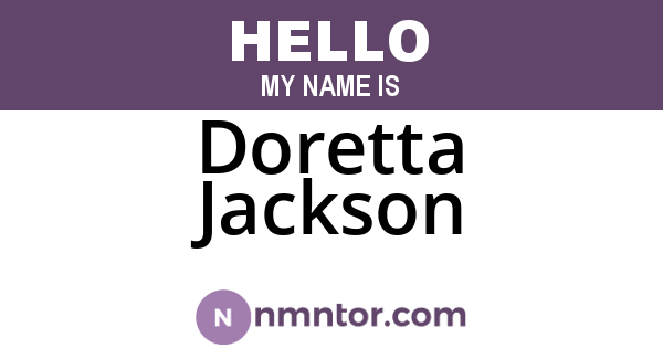 Doretta Jackson