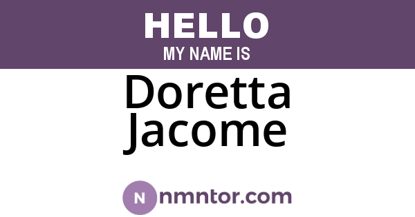 Doretta Jacome