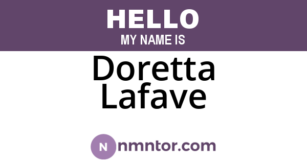 Doretta Lafave