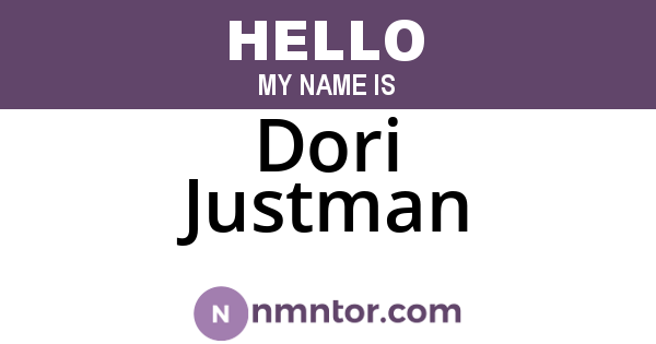 Dori Justman