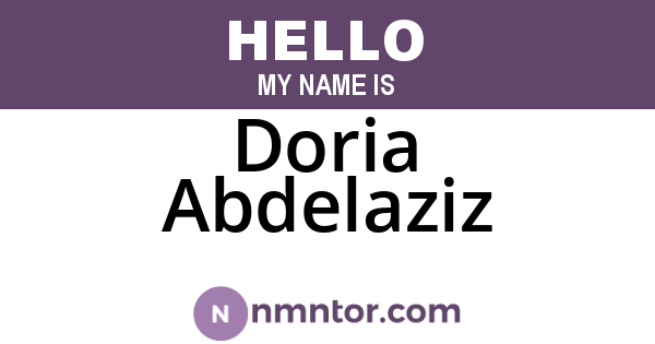 Doria Abdelaziz