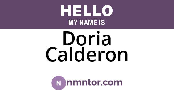 Doria Calderon