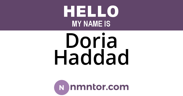 Doria Haddad