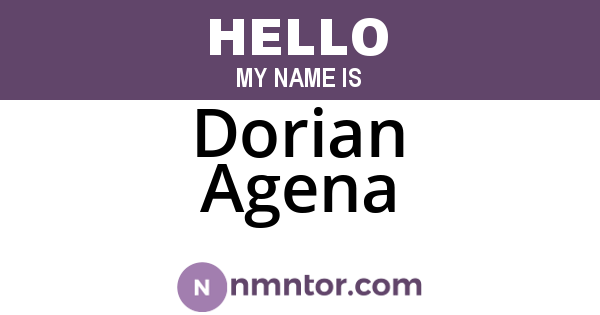 Dorian Agena