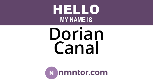Dorian Canal