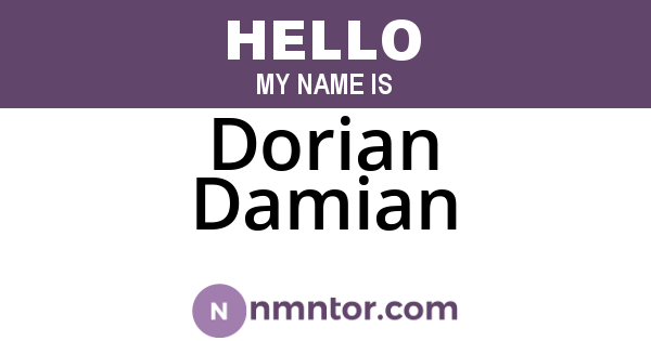 Dorian Damian