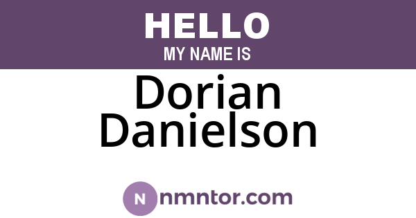 Dorian Danielson