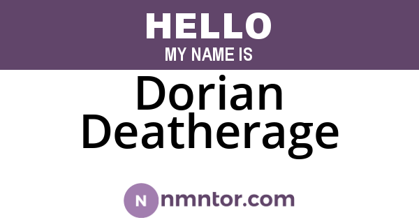 Dorian Deatherage