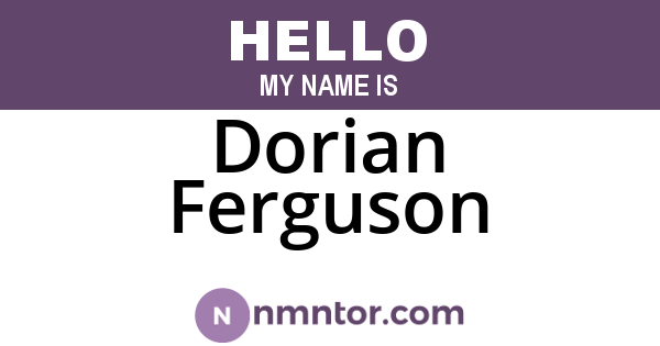 Dorian Ferguson