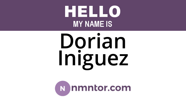 Dorian Iniguez