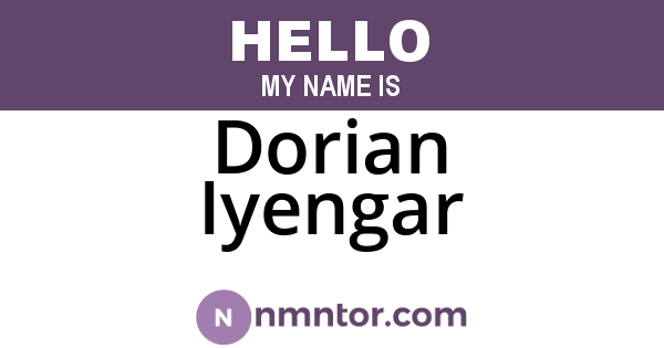 Dorian Iyengar