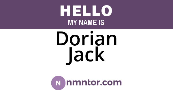 Dorian Jack