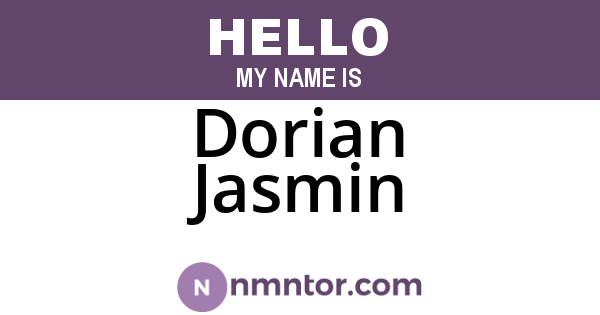 Dorian Jasmin