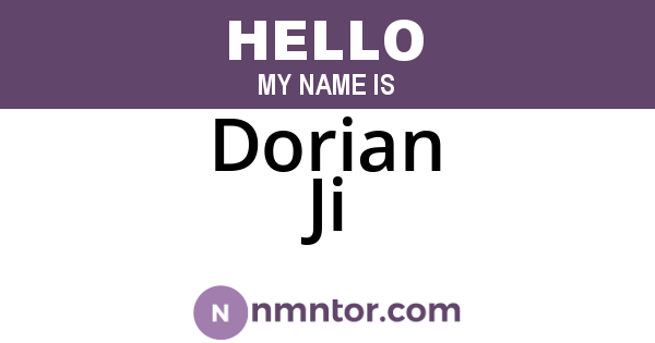 Dorian Ji