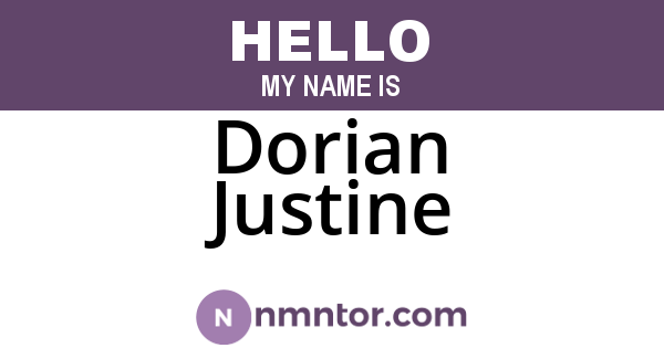 Dorian Justine