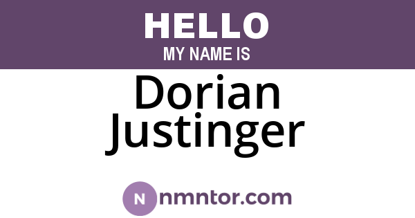 Dorian Justinger