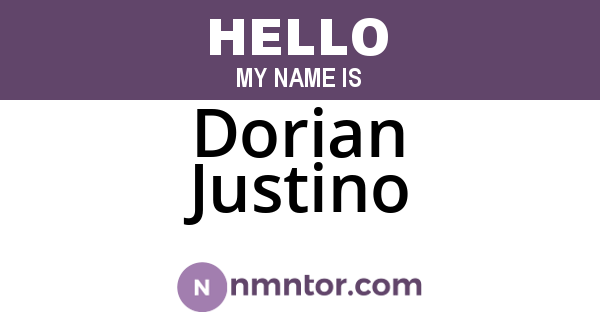 Dorian Justino