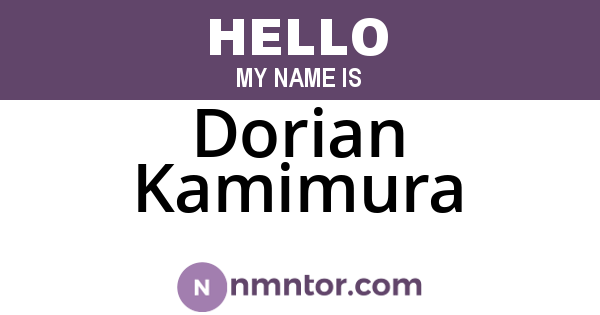 Dorian Kamimura