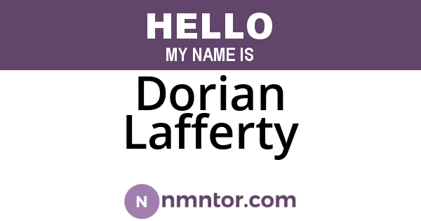 Dorian Lafferty
