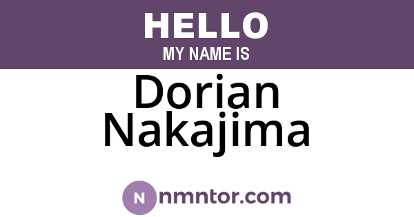 Dorian Nakajima