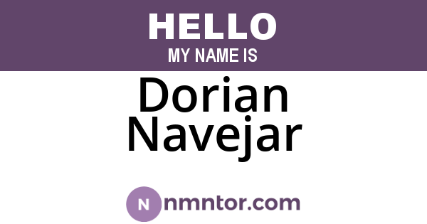 Dorian Navejar