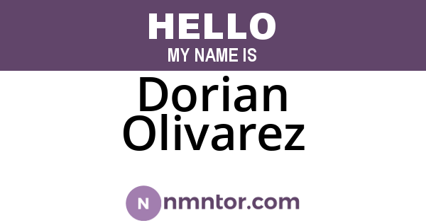 Dorian Olivarez