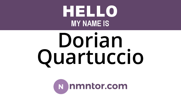 Dorian Quartuccio