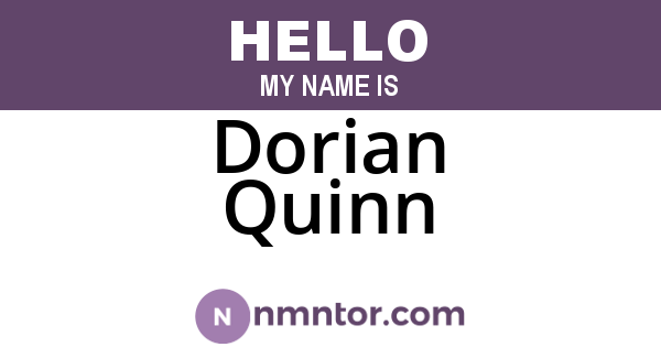 Dorian Quinn