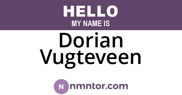Dorian Vugteveen