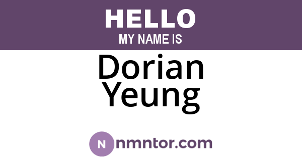 Dorian Yeung