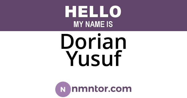 Dorian Yusuf