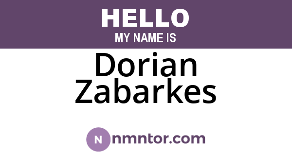 Dorian Zabarkes
