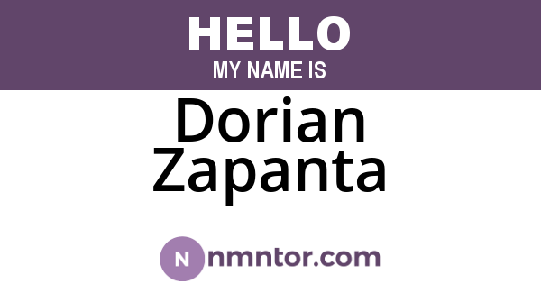 Dorian Zapanta