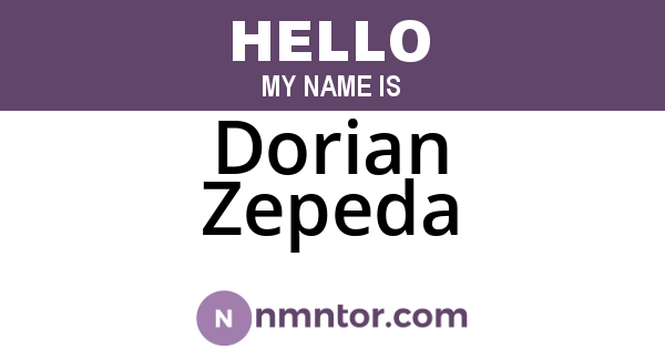 Dorian Zepeda