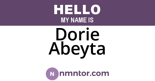 Dorie Abeyta