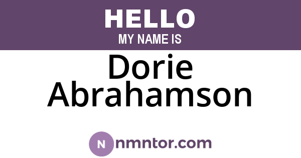 Dorie Abrahamson