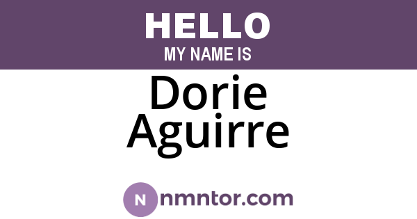 Dorie Aguirre