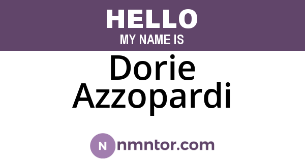 Dorie Azzopardi