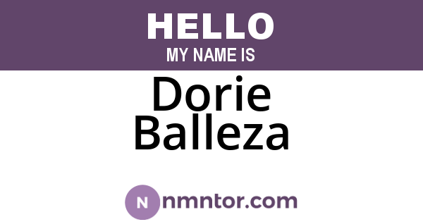 Dorie Balleza