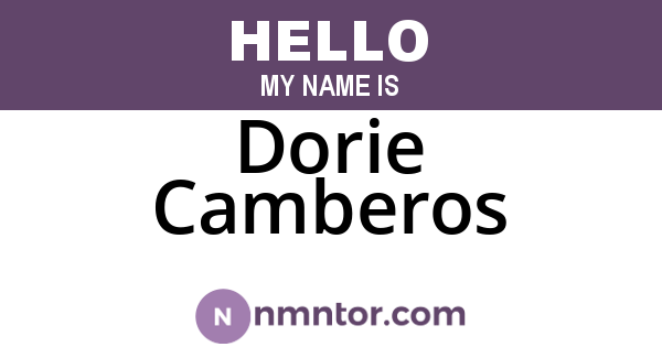 Dorie Camberos