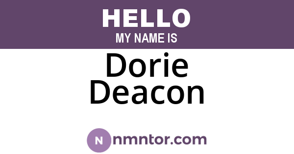 Dorie Deacon