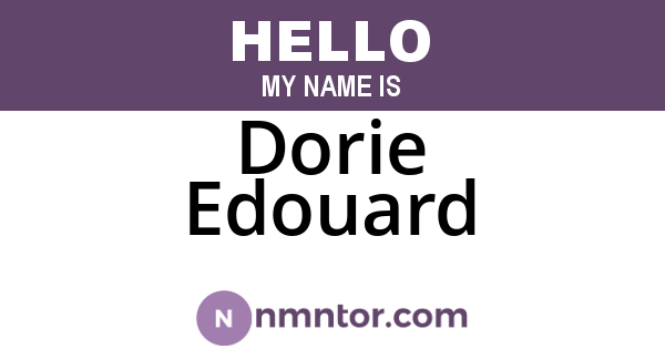 Dorie Edouard