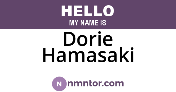 Dorie Hamasaki