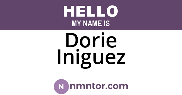 Dorie Iniguez