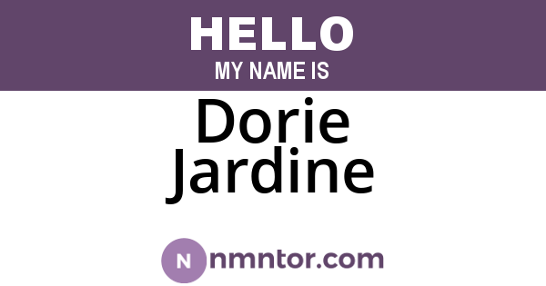 Dorie Jardine