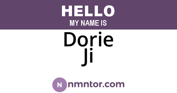 Dorie Ji