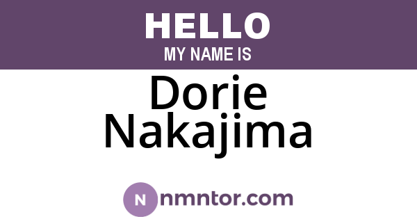 Dorie Nakajima