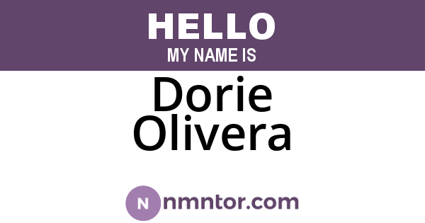 Dorie Olivera