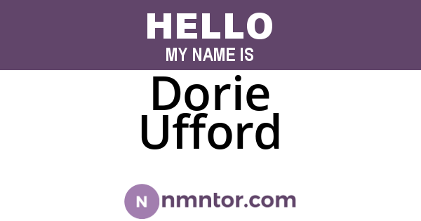 Dorie Ufford